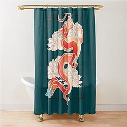 Mushu Dragon Mulan Shower Curtain
