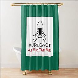 Murderbot Shower Curtain