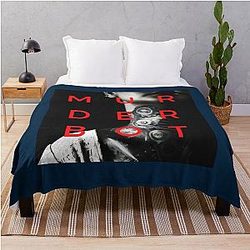 Murderbot is in Love Throw Blanket