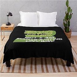 Murderbot Diaries Participating Anyway Throw Blanket