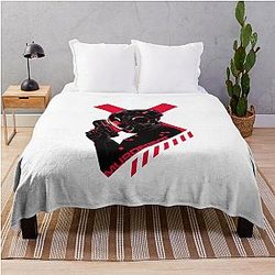 Murderbot's Red Throw Blanket