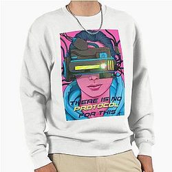 Murderbot Diaries No Protocol Pullover Sweatshirt