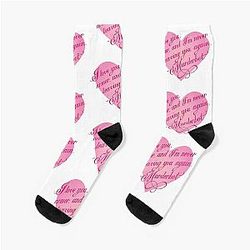Murderbot Valentine Socks