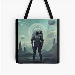 Murderbot All Over Print Tote Bag