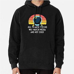 Murderbot Diaries SecUnit Wants to Watch Media and Not Freak Out Pullover Hoodie