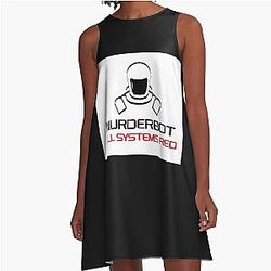 Murderbot A-Line Dress