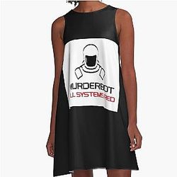 Murderbot A-Line Dress