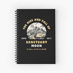 Murderbot Diaries The Rise of Sanctuary Moon Spiral Notebook