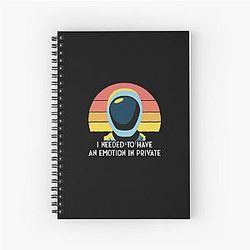 Murderbot Diaries SecUnit Needs an Emotion in Spiral Notebook