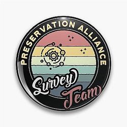 Murderbot Diaries Preservation Alliance Survey Team Pin