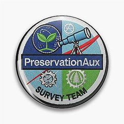 Preservation Murderbot replica embroidered badge, all systems red v.2 Pin