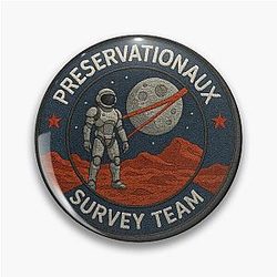 Preservation Murderbot replica embroidered badge all systems red Pin