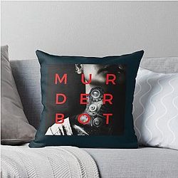 Murderbot in Love Throw Pillow