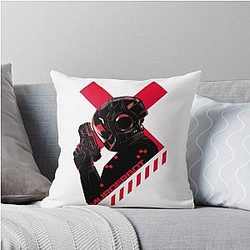 Murderbot Red Throw Pillow