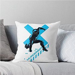 Murderbot Blue Pillow