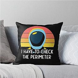 Murderbot Needs to Check the Perimeter Throw Pillow