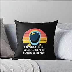 Murderbot Diaries SecUnit Is Tired of Humans Throw Pillow