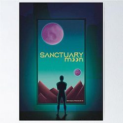 Murderbot Viewing Sanctuary Moon Ad Poster