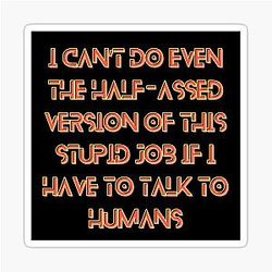 The Murderbot Diaries - SecUnit (Murderbot) - Job Sticker