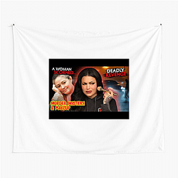 Murder Mystery and Makeup blends two genres Murder Mystery And Makeup Tapestries