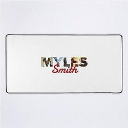 Myles Smith Music Album Cover Art Typography Desk Mat