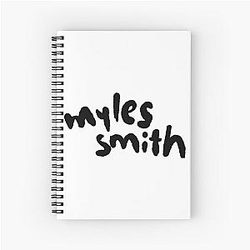 Myles Smith British singer Black Version Spiral Notebook