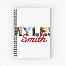 Myles Smith Music Album Cover Typography Spiral Notebook