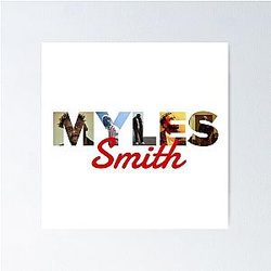 Myles Smith music album cover art typography