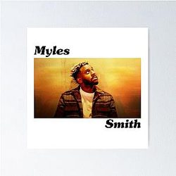 Myles Smith Music Album Cover Art Typography Poster