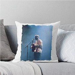 Myles smith music album cover typography throw pillow