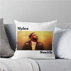 Myles Smith Music Album Cover Typography Throw Pillow