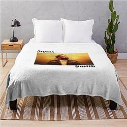 Myles Smith Music Album Cover Art Typography Throw Blanket