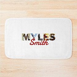 Myles Smith music album cover typography bath mat
