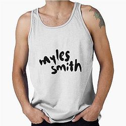 Myles Smith British Singer Black Tank Top