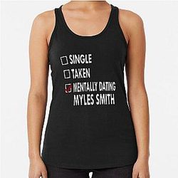 Mentally dating Myles Smith Racerback Tank Top
