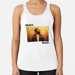 Myles Smith music album cover art typography Racerback tank