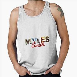 Myles Smith music album cover art typography tank top
