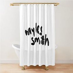 Myles Smith British singer Black Shower Curtain