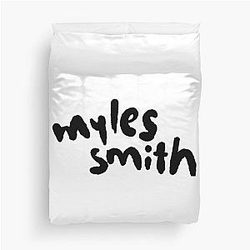 Myles Smith British Singer Black Duvet Cover