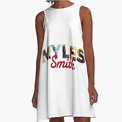 Myles Smith Music Album Cover Art Typography A-Line Dress