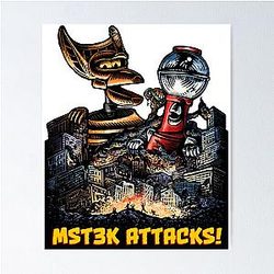 Mst3k Attacks! T-Shirt Poster