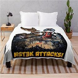 Mystery Science Theater 3000 Attacks Throw Blanket