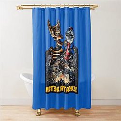 MST3K Attack T-Shirt Shower Curtain