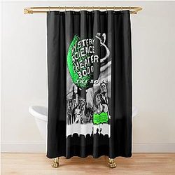 MST3K The Movie Black PosterGraph Shower Curtain