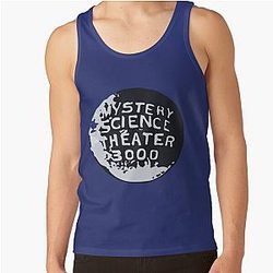 Mystery Science Theater 3000 Silhouette Within a Globe Sticker Tank Top