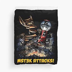 Mystery Science Theater 3K Attacks a Duvet Cover