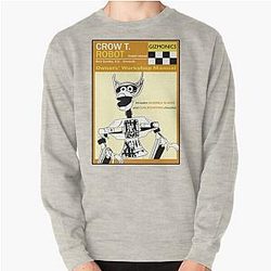 Crow Robot Owners Manual Pullover Sweatshirt
