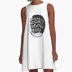 MST3K Silhouette Globe A-Line Dress