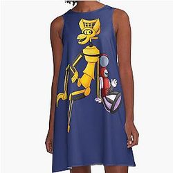 MST3K Tom Servo and Crow A Line Dress