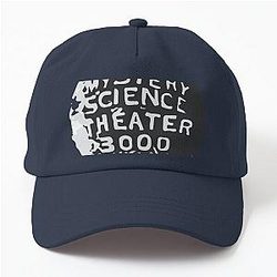 Mystery Science Theater 3000 Silhouette Within a Globe Sticker Dad Hat